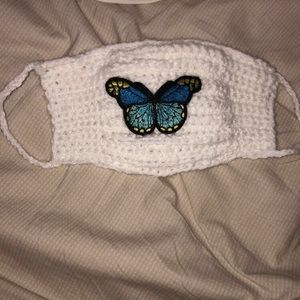 handmade crotcheted face mask